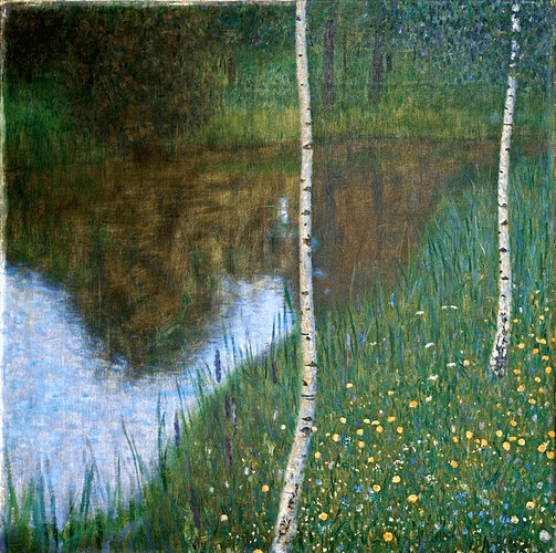 lakeside-with-birch-trees-by-gustav-klimt