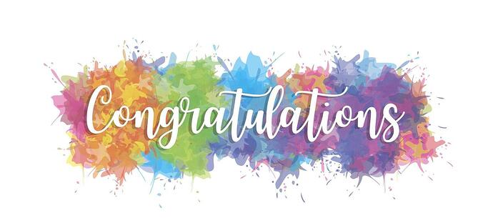 congratulations-inspirational-text-on-a-multicolored-splash-of-watercolor-paint-splashes-of-rainbow-color-banner-vector