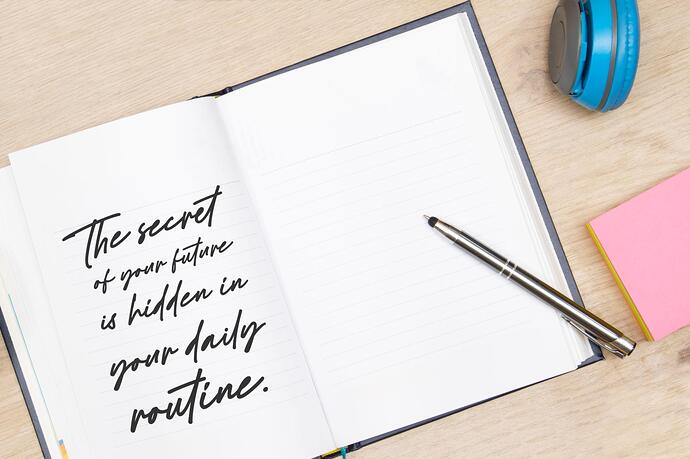 daily routine note
